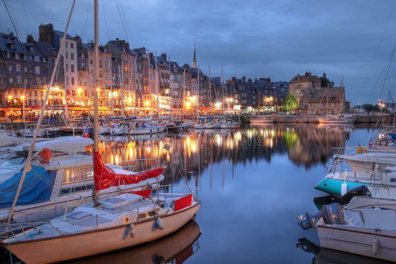 Honfleur old port evening